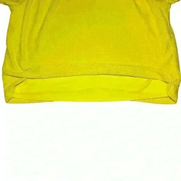 Lane Bryant Classic Short-Sleeve Eyelet Square-Neck Shirt Yellow 14/16​ - Picture 8 of 11